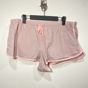 Victoria's Secret Pink & Grey Striped Pajama Shorts Size Large